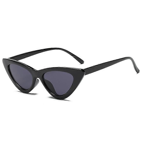 Retro Vintage Smalle Cat Eye Solbriller Til Kvinder Clout Goggles Plastikstel