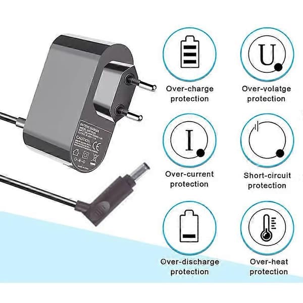 For Dyson V6 V7 V8 Støvsugerlader Adapter Utskiftbare Deler Litiumionbatteri Strømforsyningsledning EU Plug