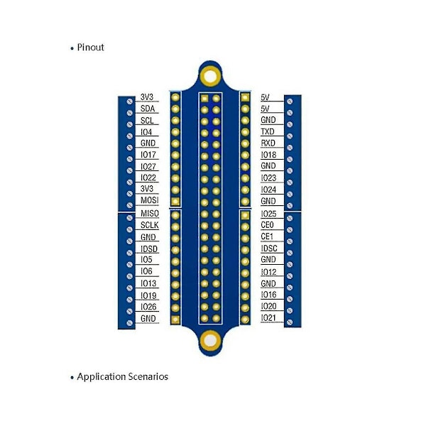 Terminal Breakout Board Gpio Expansion Board Terminal Breakout Board Kompatibel 4b/3b+/3b/2b/1b+/zero/zero