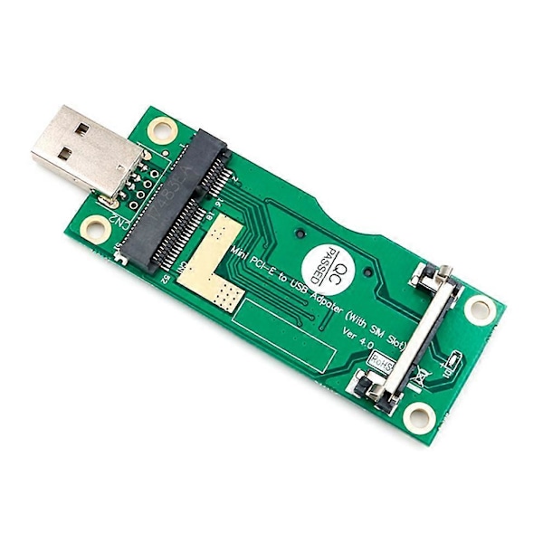 Mini PCI-E till USB-adapter med SIM 8Pin-kortplats Plug and Play för WWAN/LTE-modul för Litecoin BTC-mining