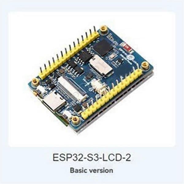 ESP32-S3 Utvecklingskort med 2-tums Kapacitiv Skärm Dual-Core LX7 Processor, WiFi & Bluetooth