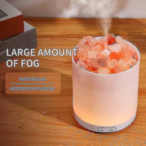 Saltlampe Ultralyd Eterisk Olje Diffuser, Saltlampe Diffuser, luftfukting, aromaterapi