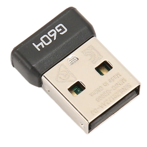 USB-modtager 2,4 GHz Trådløs Stabilt Signal Bærbar Holdbar ABS Museadapter til Logitech G604 Trådløs Mus