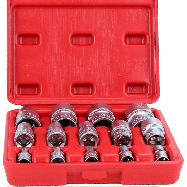 14 Pakke E-type Stjerne Torx Socket, Hunn Hex Socket Muttere For Biler, Lastebiler, Motorsykler, Atv-er