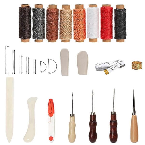 34-delt indbindingssæt. Håndindbindingsværktøj til begyndere. Indbindingsværktøjssæt. Velegnet til DIY-bindi
