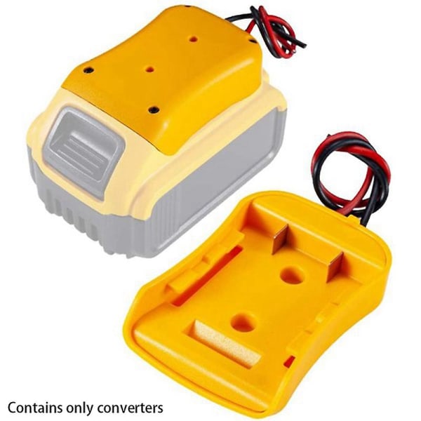 2 st Batteriadapter för 20V batteri 18V Dockkontakt 12 Gauge Robotiktrådar Kontaktkonvertering