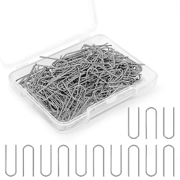 150 stk. høye temperatur Nichrome Wire Jump Rings, U Hanger Hooks for hobbyister DIY-anheng, orna