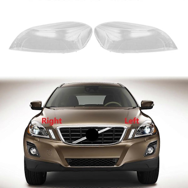 För Volvo XC60 2009 2010 2011 2012 2013 Vänster Strålkastare Skal Lampa Skärm Transparent Lins Skydd Strålkastare Skydd