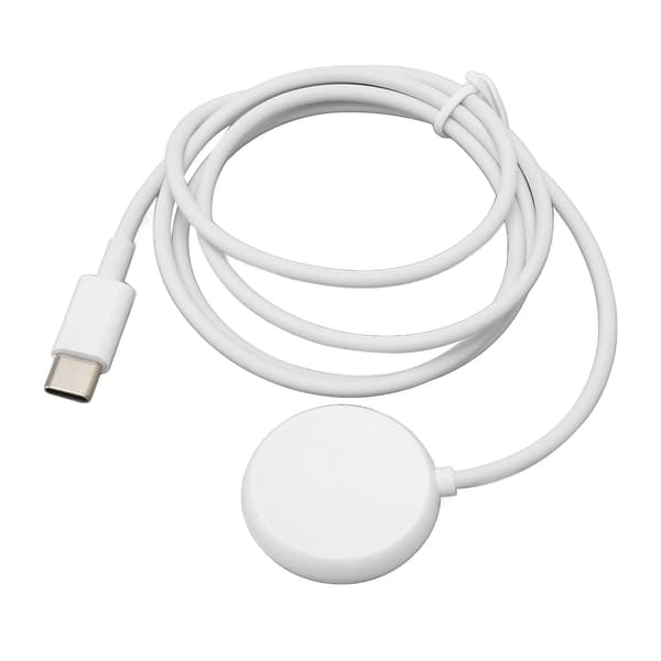 Smart Watch Oplader Magnetisk USB Opladerledning Opladerkabel Udskiftning til Google Pixel Watch Hvid