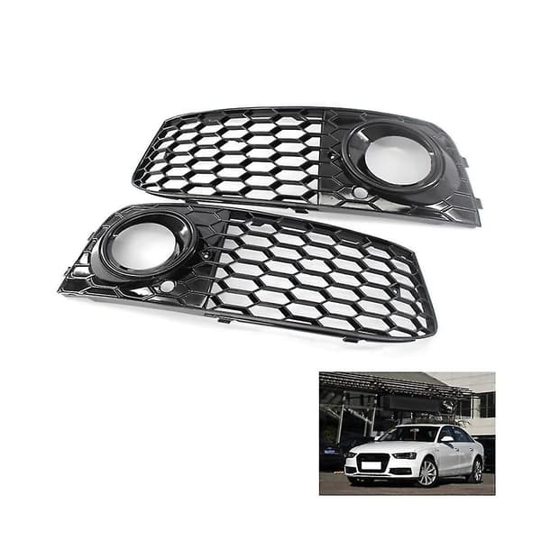 Mesh Tåkelysramme Tåkelampegitter For A4 B8 Rs4 2009-2012 Glossy Black 8kd807682 8kd807681