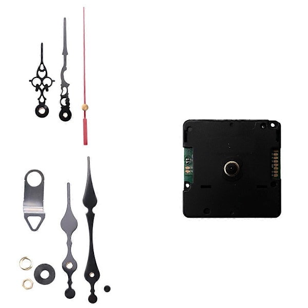 Radiostyrd Tyst DIY Klockmekanism Kit Tyskland DCF Signal Läge med 2 Uppsättningar Visare R
