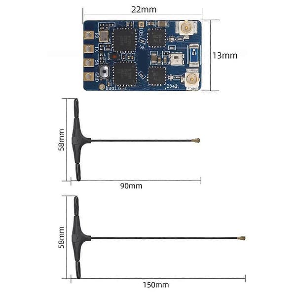 ELRS 2.4Ghz RX Diversity Mottaker for RC Fly FPV Lang Rekkevidde A