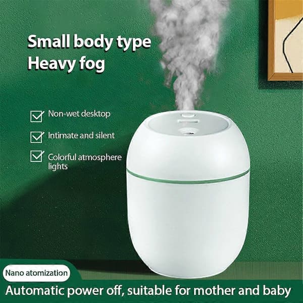 LED Æterisk Olie Diffuser Aroma Luftfugter Ultralyd Aromaterapi Luftrenser Blue