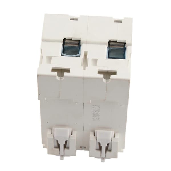 AC400V Mini Interlock Strömbrytare Dubbel Effekt Manuell Omkopplare DIN-skena Montering 1P+1P 10KA