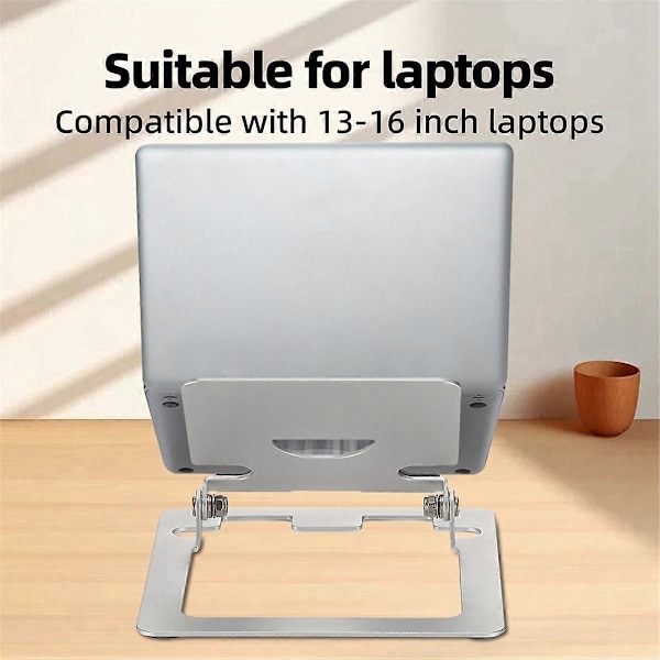 Foldbart Laptopstativ Aluminiumlegering Løfte Notebook Support Beslag Tablet Holder Base Specielt Designet til Tablets