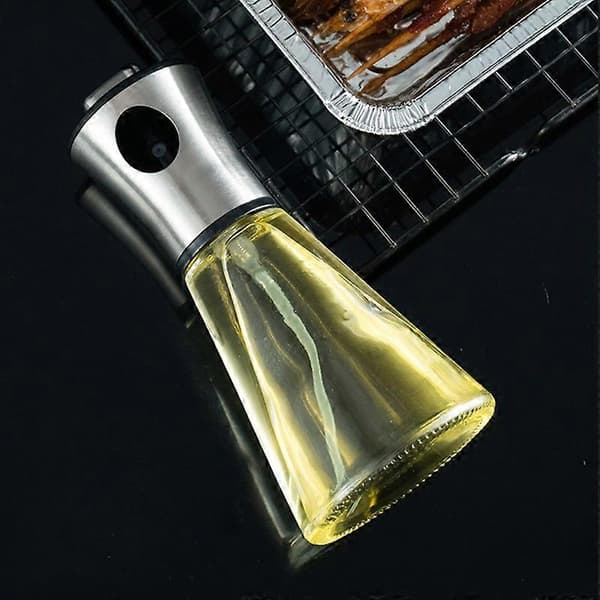 200 ml rustfri stål tryk lækagesikker olie sprayer dispenser flaske til BBQ