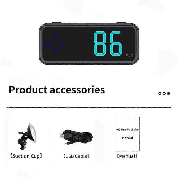 Digitalt speedometer GPS-kompass hastighetsmålerindikator