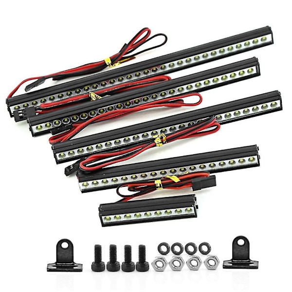 Rc Bil Taglampe 9/18/25 Led Lysbjælke Til 1/10 Rc Crawler Trx4 Axial Scx10 90046 Scx24 Wrangler D90 Karosseri, 146mm
