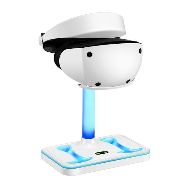 Latausasema PS VR2:lle RGB-valolla, pystysuuntainen latausteline PSVR2-kuulokkeille