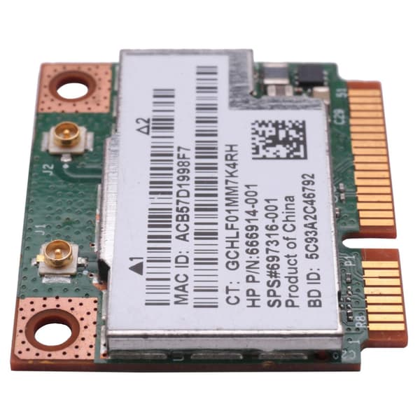 2x Dobbelt bånd 802.11a/b/g 300mbps Wifi Trådløst Kort Bluetooth 4.0 Halv Mini Pci-e Notebook Wlan 2.4