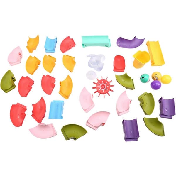 Badeleker for barn, banespill, DIY skliebane med sugekopper for 3-6 åringer