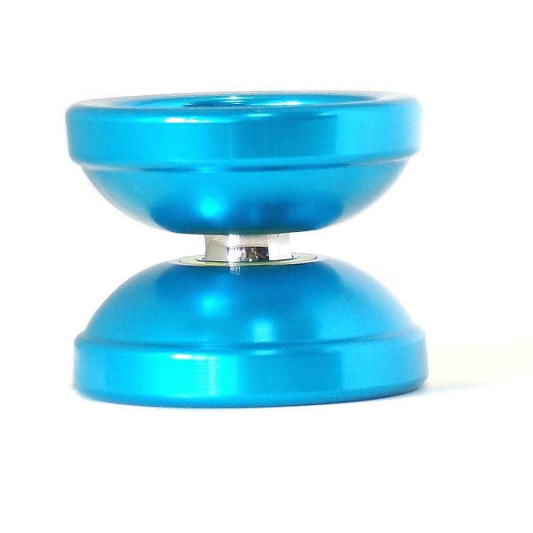 T6 Uresponsiv Yo-yo Metall Skinnende Finish Yoyo Ball Splash Med Veske 5 Yo-yo Strenger, Blå