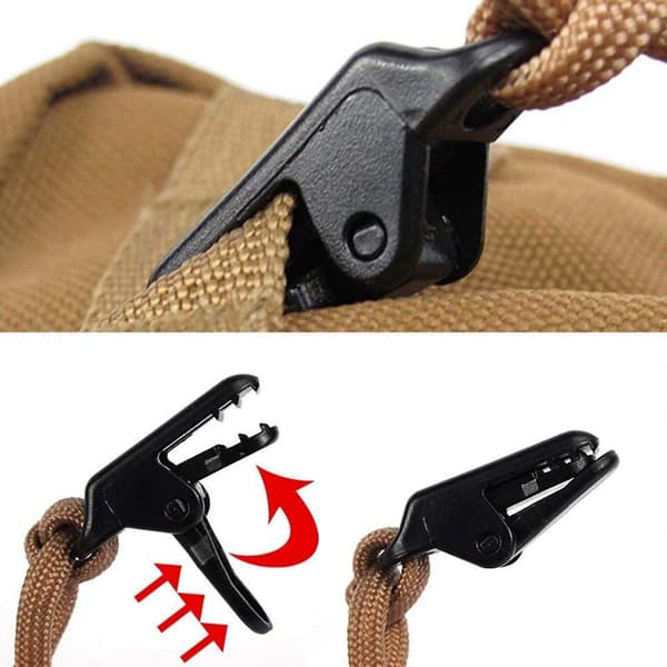 50 st Sail Tarp Clips Säkerhetsklämmor med Starkt Låsgrepp för Camping, Tält, Markiser, Banner utomhus