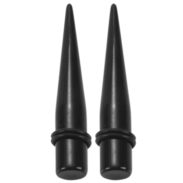 36 delar Ear Tapers Full Kit Akryl Earring Stretcher Tunnel (svart)