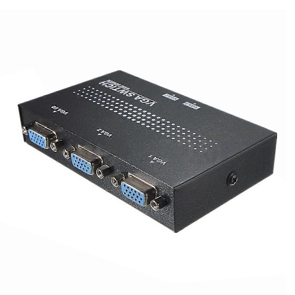 VGA 2 Port Manuell Switch Splitter - 2 In 1 Ut Monitor Två Källor