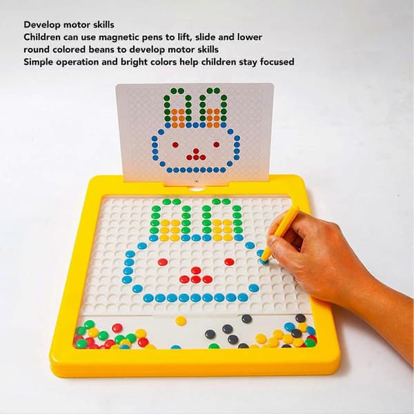 Magnetisk Ritbräda Roligt Spel Pedagogisk Ritning Magnetisk Prickkonst Leksak för Barn