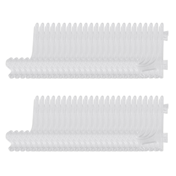 3 tum Klar Plast Stativ för Kakor, Visningsstativ, Namnskyltshållare, Visningsställ (48-pack)