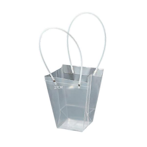 Stor, mellem og lille transparent trapezformet mulepose, buketpose, blomsterartikler, gave, blomsterpose, mulepose
