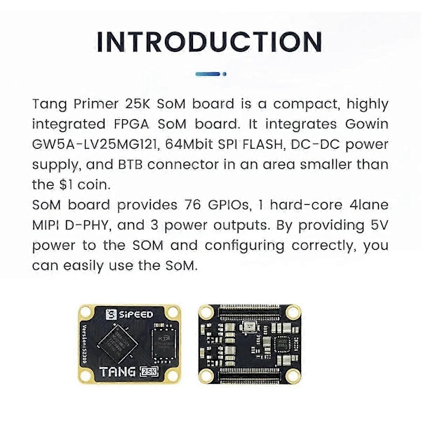 Tang Primer 25K Kjernebrett High Cloud GOWIN GW5A RISCV FPGA Utviklingsbrett PMOD SDRAM