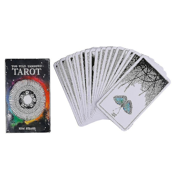 Bedste 78stk The Wild Unknown Tarot Deck Rider-waite Oracle Sæt Fortune Telling Cards - ZCL