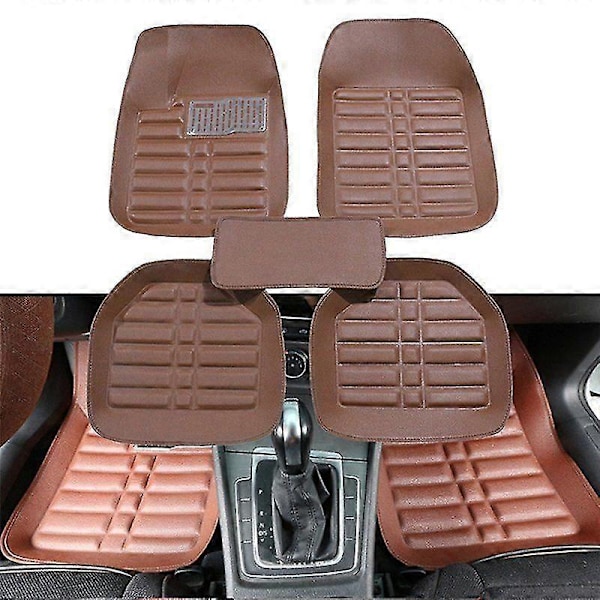 5 ST Universal Bil Golvmattor FloorLiner Fram & Bak Matta Alla Väder Mattor