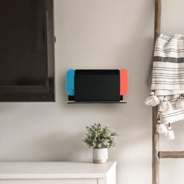 Væghylde højttalerstativ, akryl vægmonteret displayhylde til Bluetooth-højttaler, webkamera, mobiltelefon