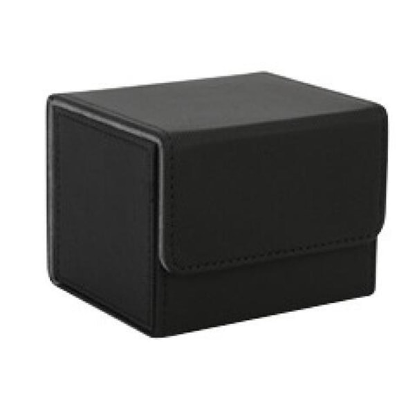 Card Box Side-loading Card Box Deck Case til Yugioh Card Binder Holder 100+, sort
