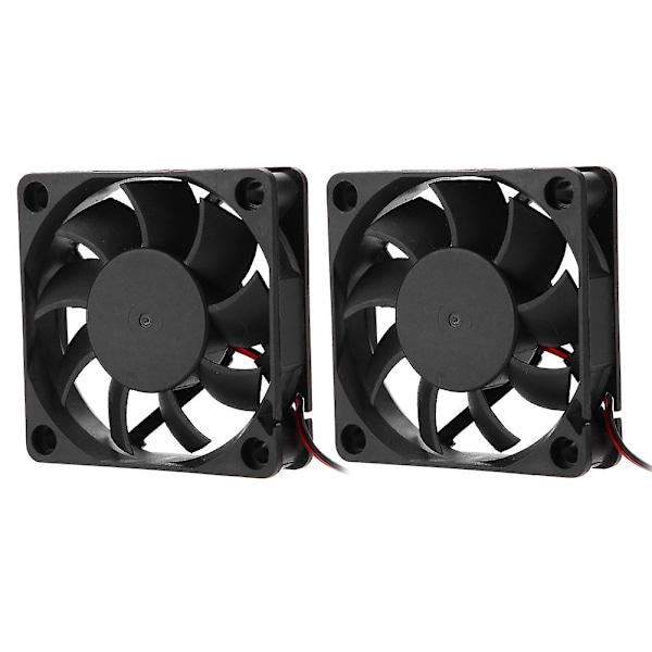 2 stk. DIY 6015 Køleventilator til 3D-printer - 12V, 2500-6000 RPM, 13CFM