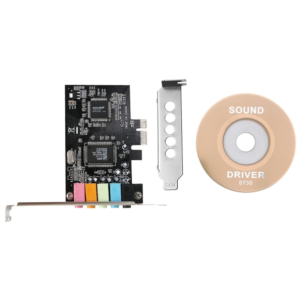 Pcie lydkort 5.1, Pci Express Surround 3d lydkort for pc med høy direkte lydytelse og