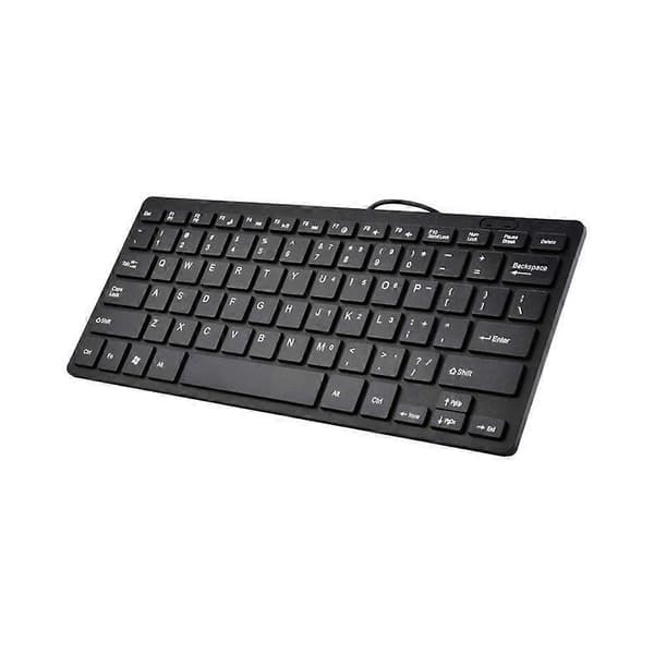 USB 2.0 Mini Multimedia Trådbundet Tangentbord 78 Tangenter För Bärbar Dator