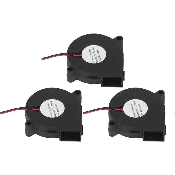 3 stk. Elektronisk Køleventilator 6000RPM Blæser Køler Sæt Kit til Printer DC 12V 0.18A