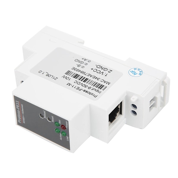 RS485 till WIFI Seriell Server DIN-skenfäste Ethernet Nätverksmodul 9-50VDC 10W PE11-M