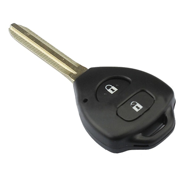 Nøkkelhus for Toyota Rav4 Corolla Yaris med 2 knapper + ubeskåret blad
