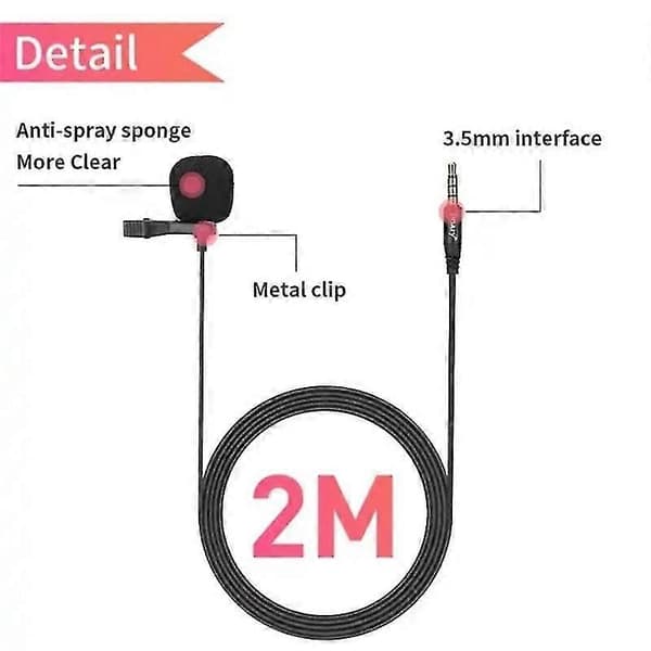 JMARY MC-R1 3.5mm Mini Lavalier Mikrofon