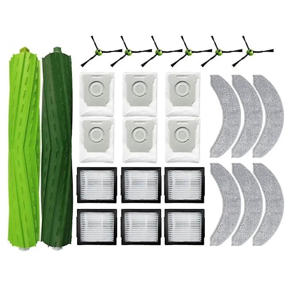 Til Combo J9+ Robotstøvsugere Rulle Hoved Sidebørste Hepa Filter Moppeklude Klud Støvpose Reservedel