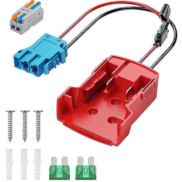 Strømhjuladapter for batteri, Peg-Perego batteriadapter med ledningsnett