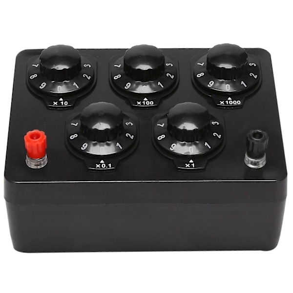 Sort Modstandsboks Jern Variabel Dekade Modstand 0-9999.9 Ohm