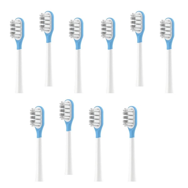 10 stk egnet for elektrisk tannbørstehode Lftb01-p Myk bustdemping Rengjøringsbørstehode-gr