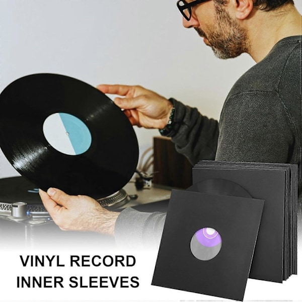 Antistatiske pladecovers, indre pladecovers, vinyl indre covers, 10 sorte