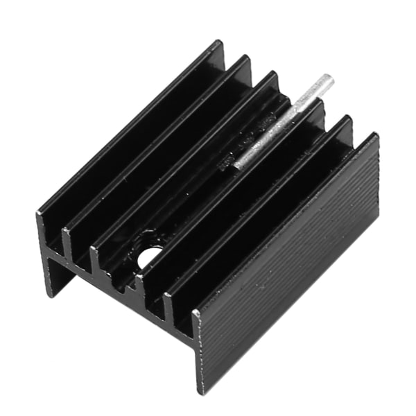 50 stk 21x15x11mm svart aluminium kjøleribbe for To-220 Mosfet transistorer